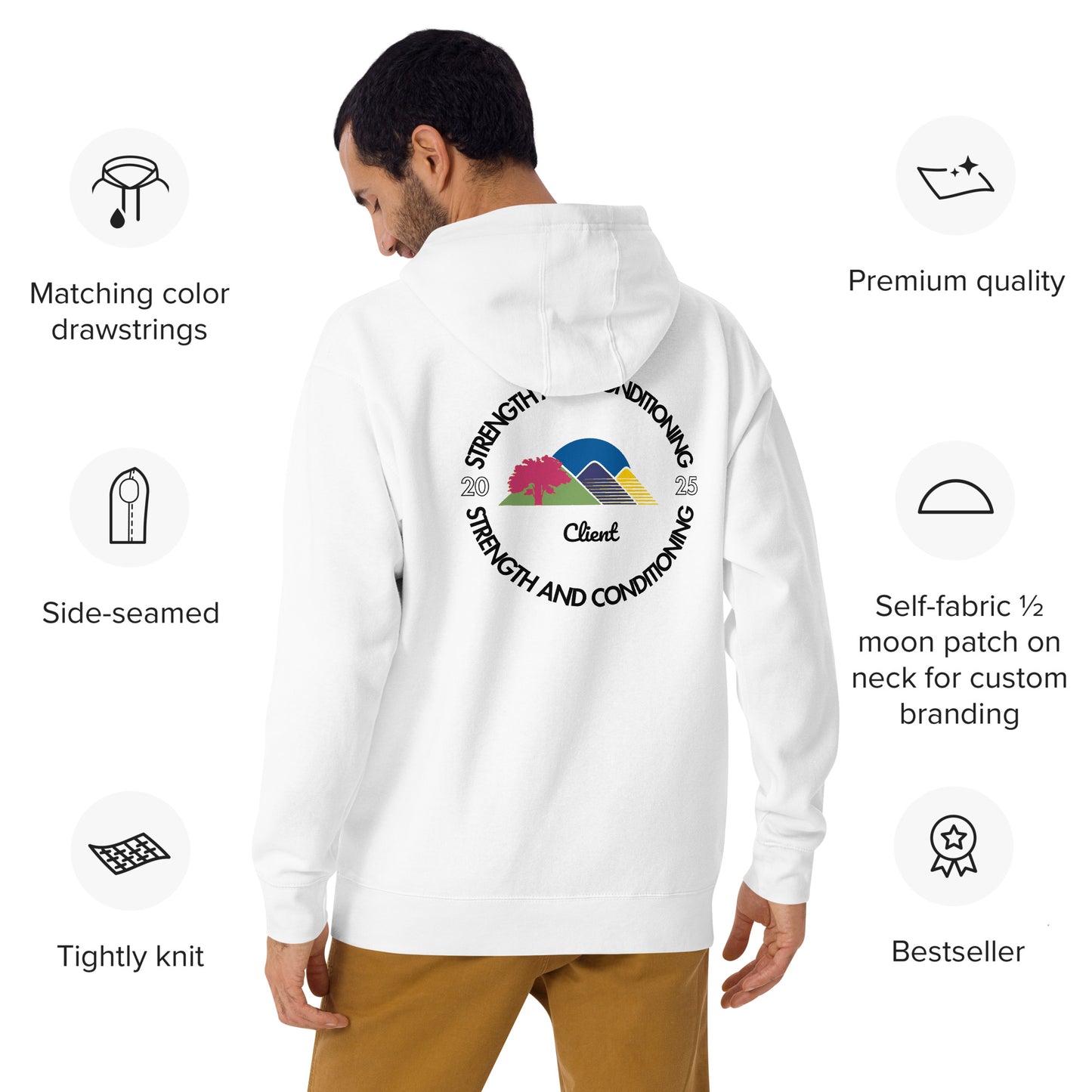 "A Strength & Conditioning Hoodie" - Color Label