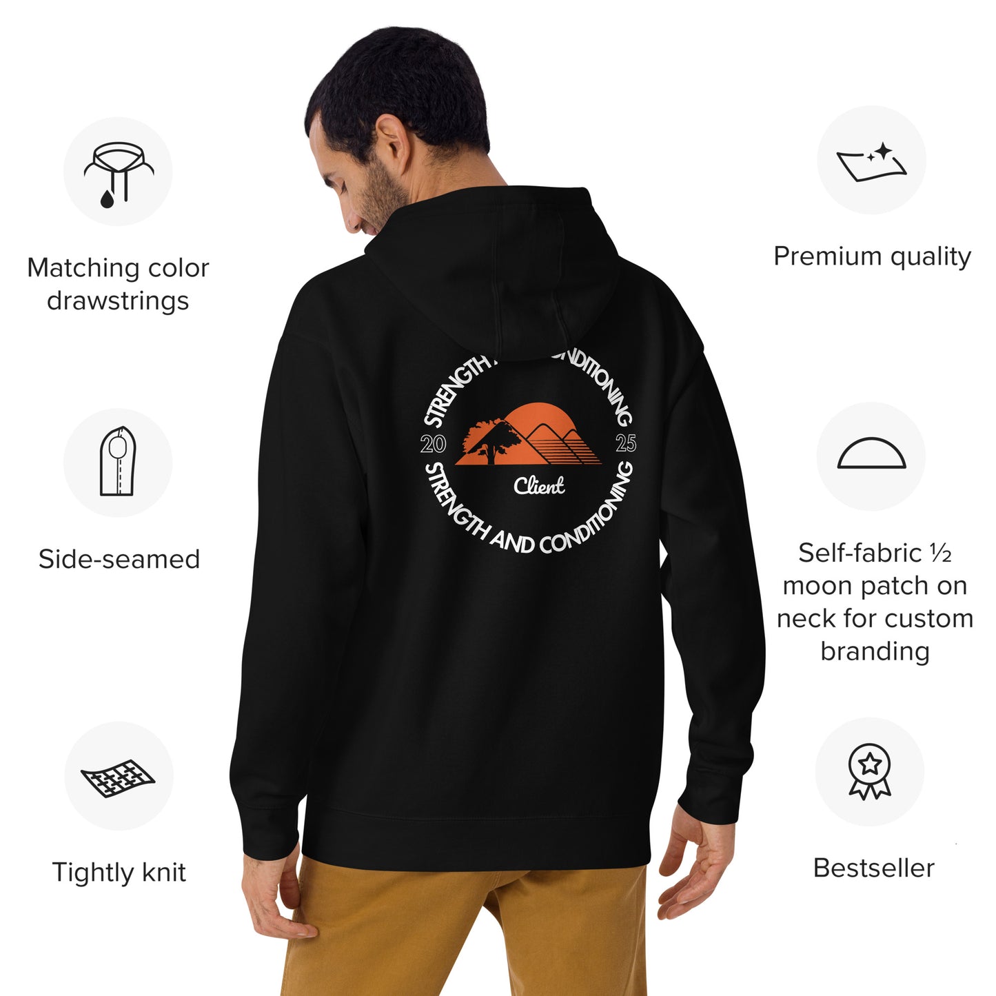 "A Strength & Conditioning Hoodie" - Orange Label