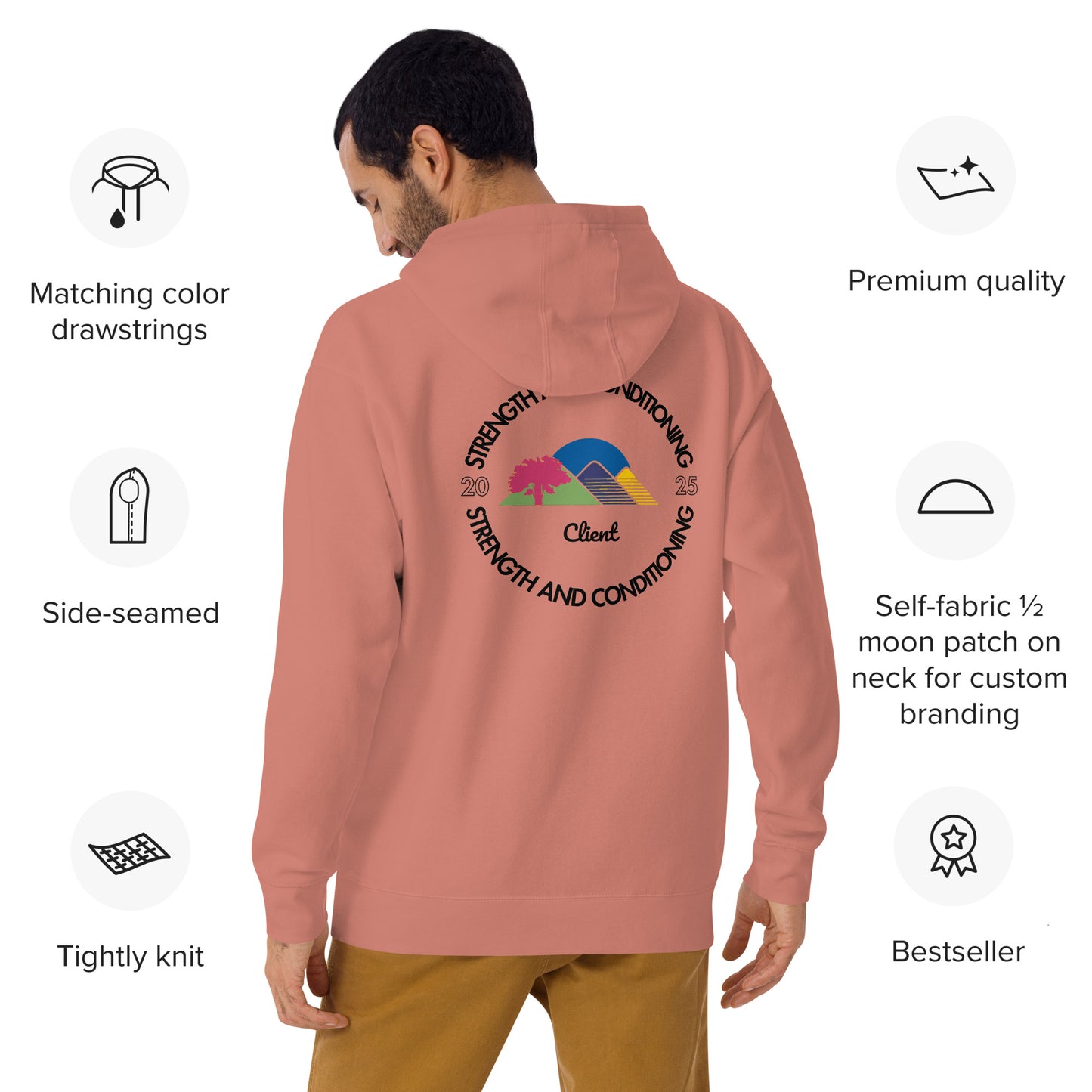 "A Strength & Conditioning Hoodie" - Color Label
