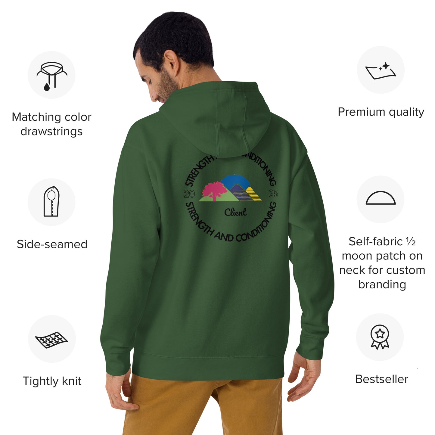 "A Strength & Conditioning Hoodie" - Color Label