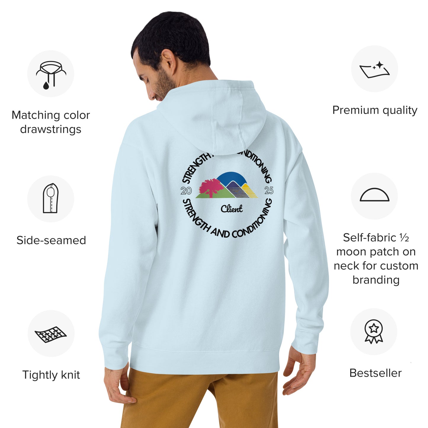 "A Strength & Conditioning Hoodie" - Color Label
